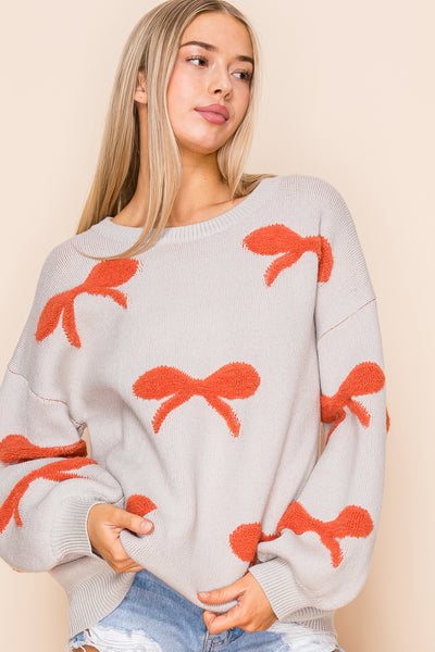 Soft Textured Ribbon Pattern Ballet Sweater Top – Miracle Sweater