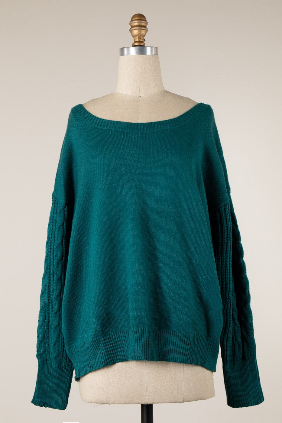 CABLE BRAID SLEEVES KNIT SWEATER 1 PACK – Miracle Sweater