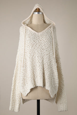 CABLE KNIT SWEATER WITH HOODIE 1 PACK